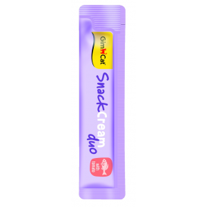 GIMCAT Cream Snack Duo Łosoś/Pomidor 6x15g