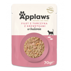 APPLAWS Cat Filet z tuńczyka z krewetkami (saszetka)