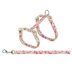 TRIXIE Szelki dla kota ze smyczą flower power 35–59cm/13mm