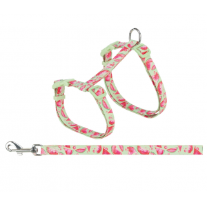 TRIXIE Szelki dla kota ze smyczą flower power 35–59cm/13mm