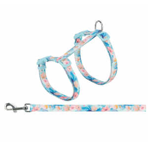 TRIXIE Szelki dla kota ze smyczą flower power 35–59cm/13mm