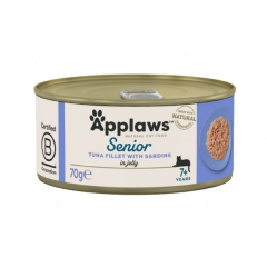 APPLAWS Cat Senior Tuńczyk z sardynkami w galaretce