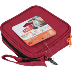 ZOLUX Składana miska 2w1 dla psa Bivouak 2x700 ml - czerwona