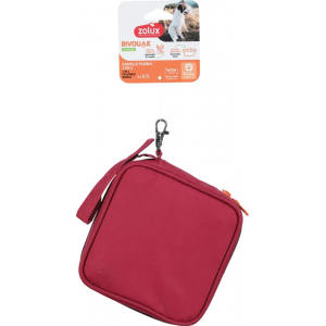 ZOLUX Składana miska 2w1 dla psa Bivouak 2x700 ml - czerwona