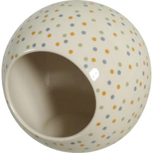 ZOLUX Domek ceramiczny Cosy dla chomika kula 10x10cm w kropki