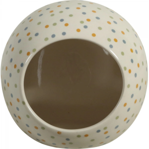 ZOLUX Domek ceramiczny Cosy dla chomika kula 10x10cm w kropki