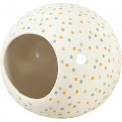 ZOLUX Domek ceramiczny Cosy dla chomika kula 10x10cm w kropki