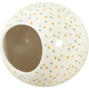 ZOLUX Domek ceramiczny Cosy dla chomika kula 10x10cm w kropki