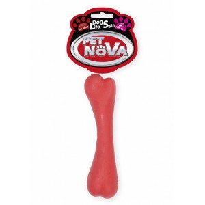 PET NOVA Kość gryzak o aromacie wołowiny 16cm - różowa