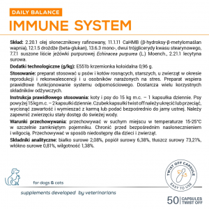 VETEXPERT Immune System 50 kapsułek Twist Off