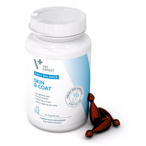 VETEXPERT Skin and Coat 50 kapsułek Twist Off
