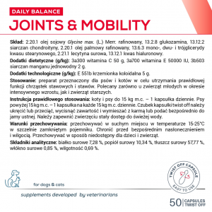 VETEXPERT Joints and Mobility 50 kapsułek Twist Off