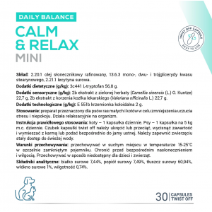 VETEXPERT Calm and Relax Mini 50 kapsułek Twist Off