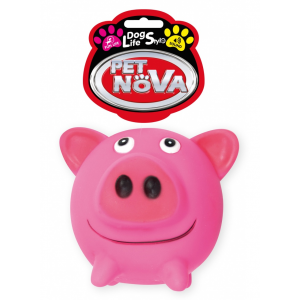 AQUA NOVA Świnka kula 10cm - różowa