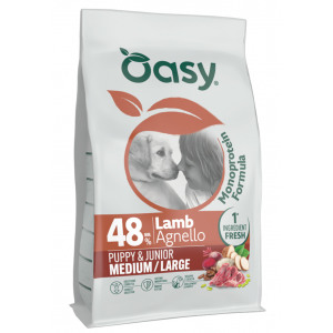 OASY Monoprotein Puppy Junior M/L - Jagnięcina 10kg
