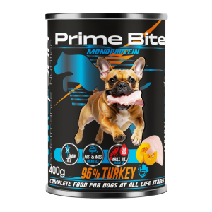 GAME DOG Prime Bite Turkey 400g (puszka)