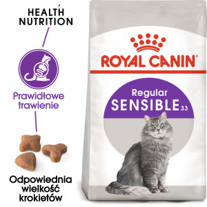 ROYAL CANIN Sensible 33 karma sucha dla kotów dorosłych, o wrażliwym układzie pokarmowym