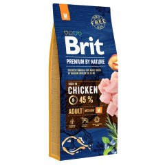 BRIT Premium by Nature Adult M (Medium) 15kg PROMO Uszkodzenie