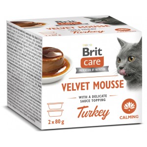 BRIT CARE Cat Velvet Mousse Turkey 2x80g