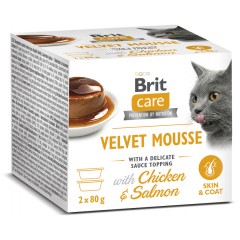 BRIT CARE Cat Velvet Mousse Chicken and Salmon 2x80g