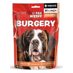 PAN MIĘSKO Przysmak dla psa Burgery Wołowina (12 szt/op) 100g