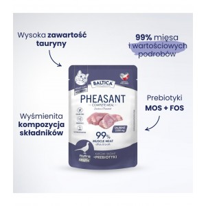 BALTICA NUTRACEUTIC Kot dorosły Kurczak z bażantem - saszetka 100g