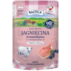 BALTICA SMAKI REGIONÓW Monobiałkowa mokra karma dla kota Jagnięcina - saszetka 100g
