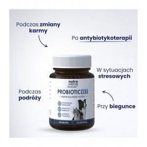 BALTICA Nutraceutic Probiotic VET - preparat probiotyczny dla psów i kotów - 14 tabletek
