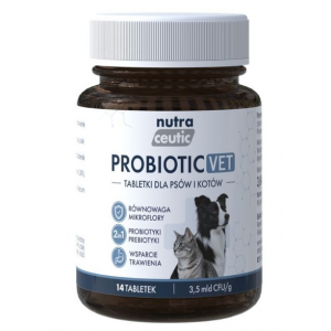 BALTICA Nutraceutic Probiotic VET - preparat probiotyczny dla psów i kotów - 14 tabletek