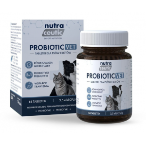 BALTICA Nutraceutic Probiotic VET - preparat probiotyczny dla psów i kotów - 14 tabletek