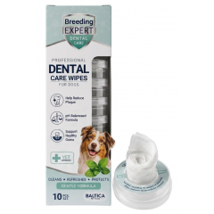 BALTICA Breeding Expert Dental Care Wipes 10 szt. - chusteczki do higieny jamy ustnej psa