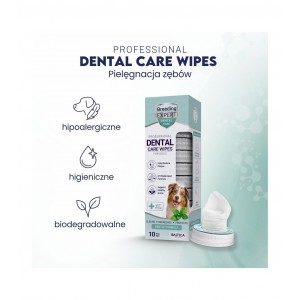 BALTICA Breeding Expert Dental Care Wipes 10 szt. - chusteczki do higieny jamy ustnej psa