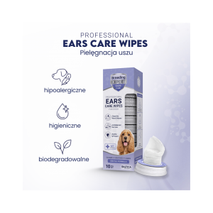 BALTICA Breeding Expert Ears Care Wipes 10 szt. - chusteczki do higieny uszu psa