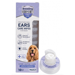 BALTICA Breeding Expert Ears Care Wipes 10 szt. - chusteczki do higieny uszu psa