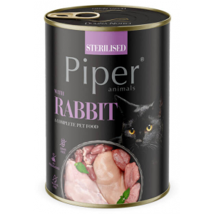 DOLINA NOTECI PIPER Animals Sterilised z królikiem - mokra karma dla kota 400g