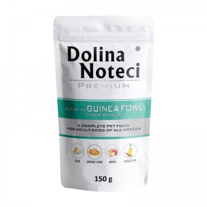 DOLINA NOTECI PREMIUM Mokra karma dla psa bogata w perliczkę z jabłkiem - saszetka 150g