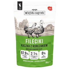 WIEJSKA ZAGRODA KOT Karma mokra dla kota Przepiórka z kurczakiem (dorosły) 180g