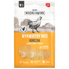 WIEJSKA ZAGRODA Przysmak dla kota Wykwintny mus Kurczak (adult) 6x15g