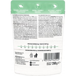 WIEJSKA ZAGRODA Karma mokra dla psa Fileciki Jagnięcina z tuńczykiem (szczeniak) 280g
