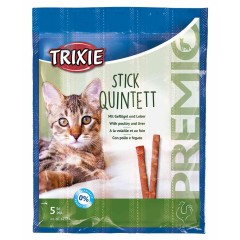 TRIXIE Premio Stick Quintett - Snacki Paluszki - Jagnięcina i indyk 4x 5g