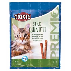 TRIXIE Premio Stick Quintett - Snacki Paluszki - Jagnięcina i indyk 4x 5g