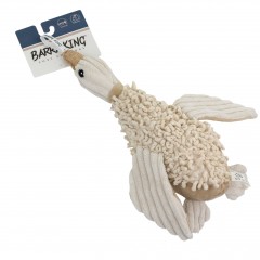 BARRY KING Zabawka pluszowa dla psa, Kaczka z piszczałką, szeleszczący papier w skrzydłach i nogach, ok 30 cm