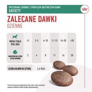 ROYAL CANIN Dog Satiety Treats przysmak dla psów dorosłych, kompatybilny z profilem odżywczym karmy Satiety