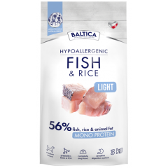 BALTICA NUTRACEUTIC Hypoallergenic Fish and Rice Light dla psów ras średnich