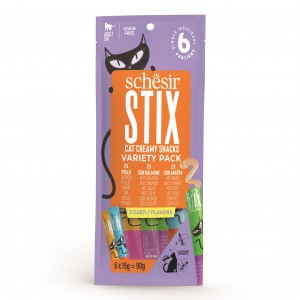 SCHESIR Stix multipack przysmak dla kota kurczak/kaczka/łosoś