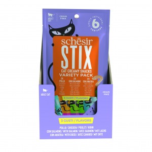 SCHESIR Stix multipack przysmak dla kota kurczak/kaczka/łosoś